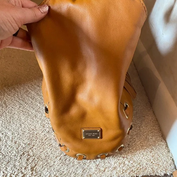 Michael Kors stitched tassel hobo bag - Picture 2 of 5